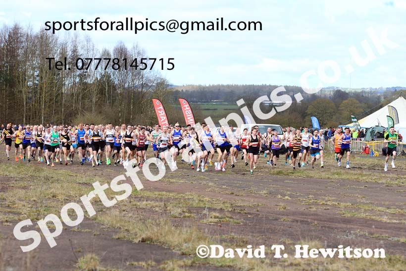 Senior mens 2023 Elswick Harriers Road Relays, Albamarle Barrack Airfield, Ouston, Northumberland. Photo: David T. Hewitson/Sports for All Pics